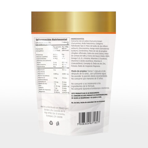 B-FLEX BOLSA C/30 CAPS DE 500 G C/U